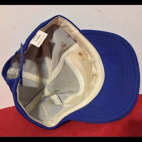VINTAGE #32 Snapback Hat White/Blue/Gold Cap USA - Picture 6 of 8